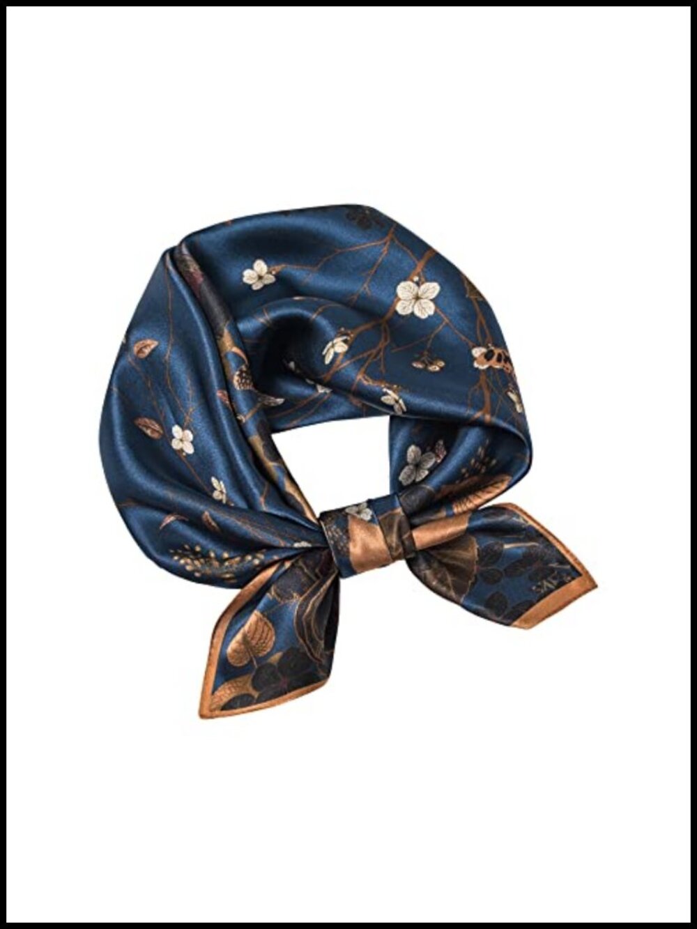 100% Mulberry Silk Scarf 65cm Square Neckerchief Headscarf Gift Packed